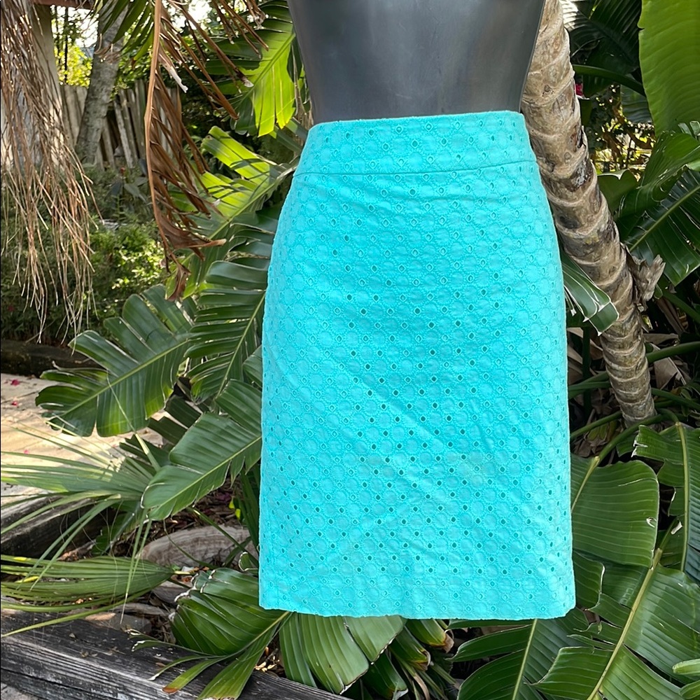 And Taylor eyelet lace pencil skirt